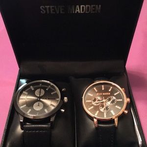 Steve Madden his and her watch set. New